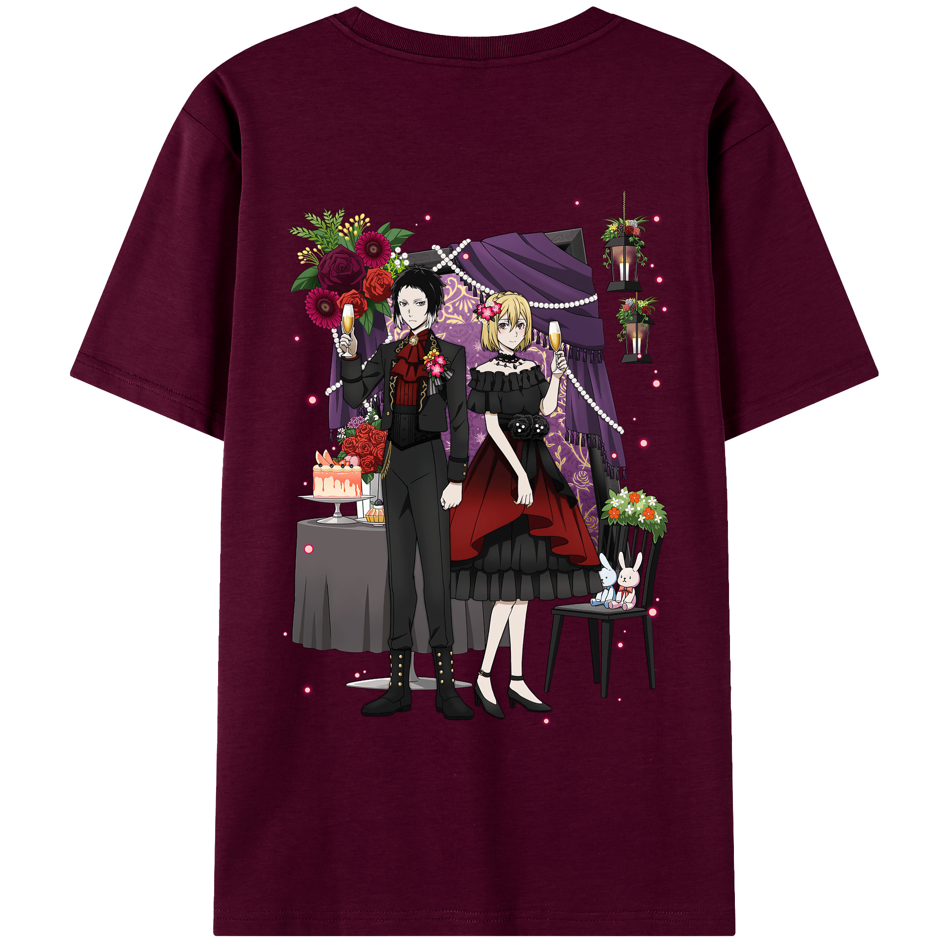 （画像用） 文豪ストレイドッグス Bungo Stray Dogs レディース半袖Tシャツ(バックプリント)